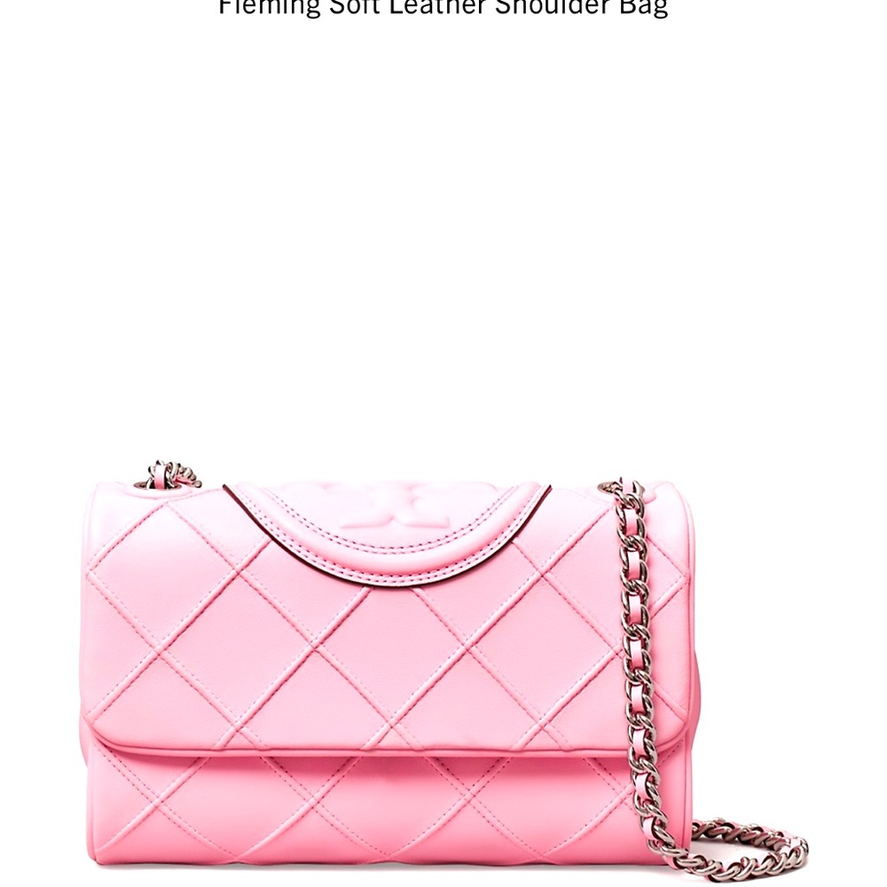 COPY - Tory Burch 2023 PINK Fleming Convertible Shoulder Bag $698 New With Tags